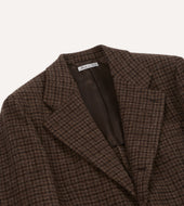 Houndstooth Check Tweed Blazer