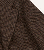 Houndstooth Check Tweed Blazer