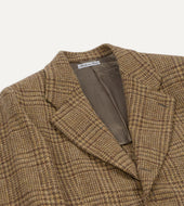 Beige Prince Of Wales Check Tweed Blazer