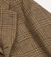 Beige Prince Of Wales Check Tweed Blazer