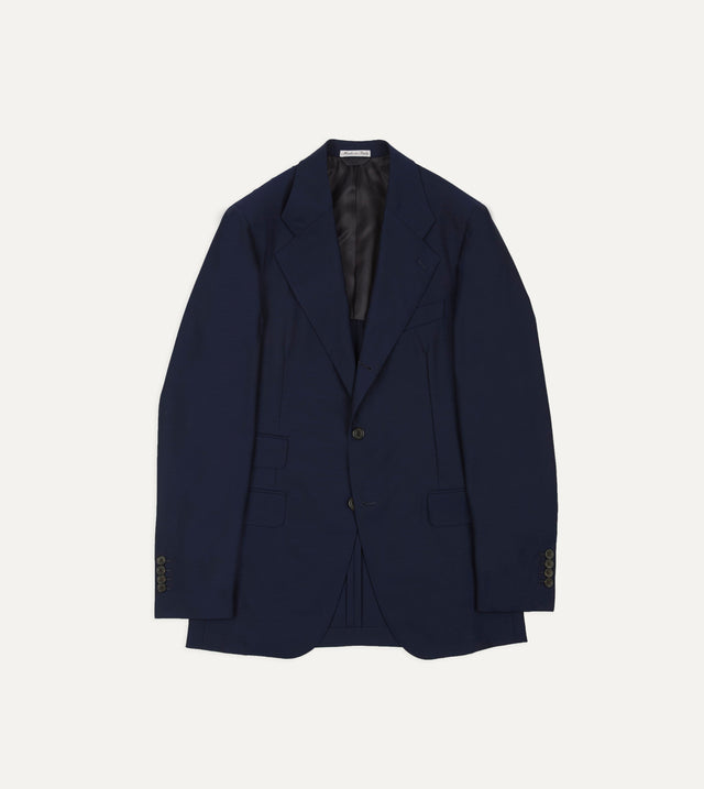 Light Navy Fresco Lite® Wool Tailored Jacket