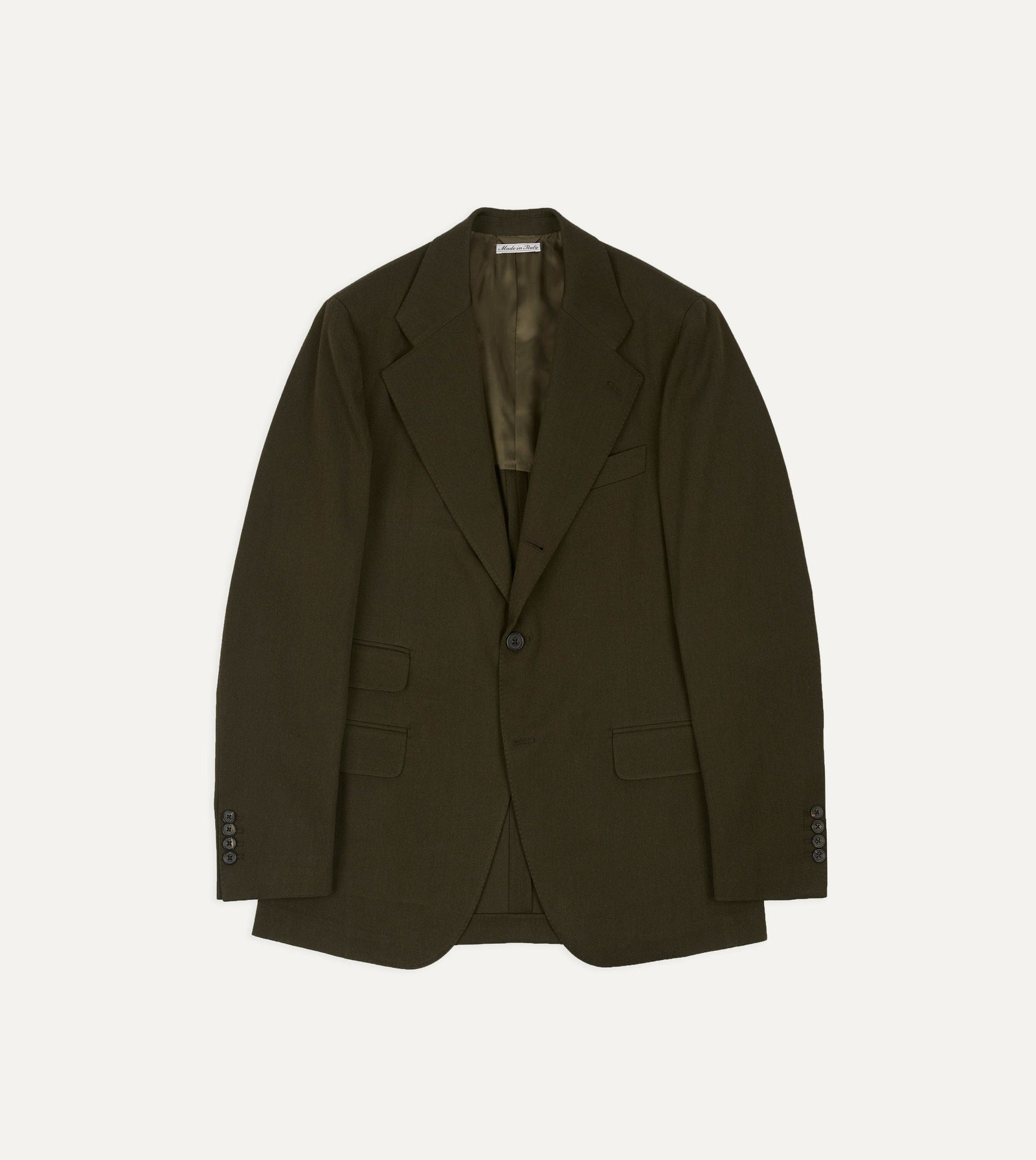 Wool Cotton Tailored Jacket