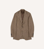 Prince Of Wales Check Linen Tailored Jacket