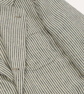 And Ecru Stripe Oxford Linen Games Blazer Mk Iv