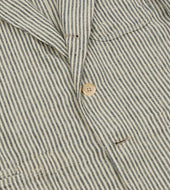 And Ecru Stripe Oxford Linen Games Blazer Mk Iv