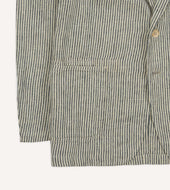 And Ecru Stripe Oxford Linen Games Blazer Mk Iv