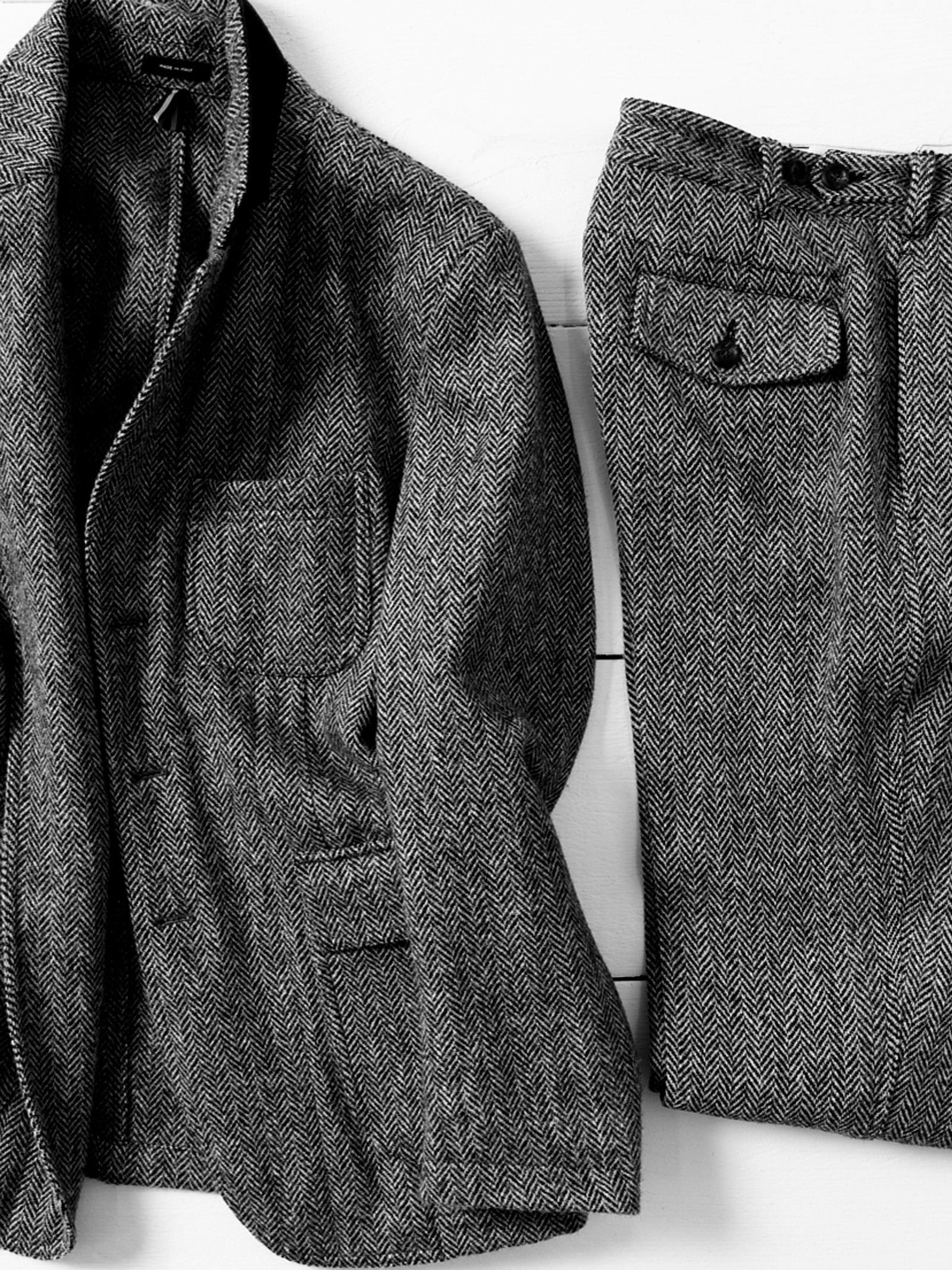 Grey Herringbone Harris Tweed Games Blazer Mk Vii