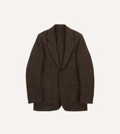Dark Brown Prince of Wales Check Tweed Games Blazer Mk. VII