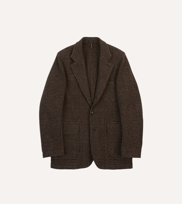 Dark Brown Prince of Wales Check Tweed Games Blazer Mk. VII