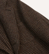 Dark Brown Prince Of Wales Check Tweed Games Blazer Mk Vii