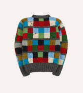 Chamula For Drake S Patchwork Merino Jumper