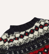 Chamula For Drake S And Red Fairisle Merino Jumper