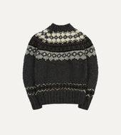 Chamula Grey Fairisle Merino Jumper