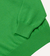 Green Wool Cotton Knit Sweatshirt