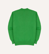 Green Wool Cotton Knit Sweatshirt