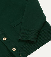 Dark Lambswool 6 Button Cardigan