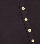 Lambswool Sleeveless Cardigan