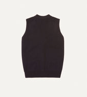 Lambswool Sleeveless Cardigan