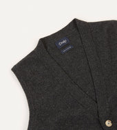 Lambswool Sleeveless Cardigan