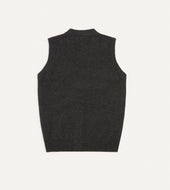 Lambswool Sleeveless Cardigan