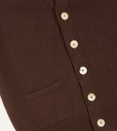 Lambswool Sleeveless Cardigan