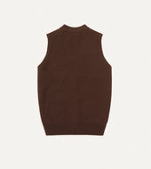 Lambswool Sleeveless Cardigan