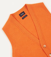 Lambswool Sleeveless Cardigan