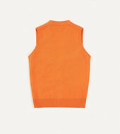 Lambswool Sleeveless Cardigan