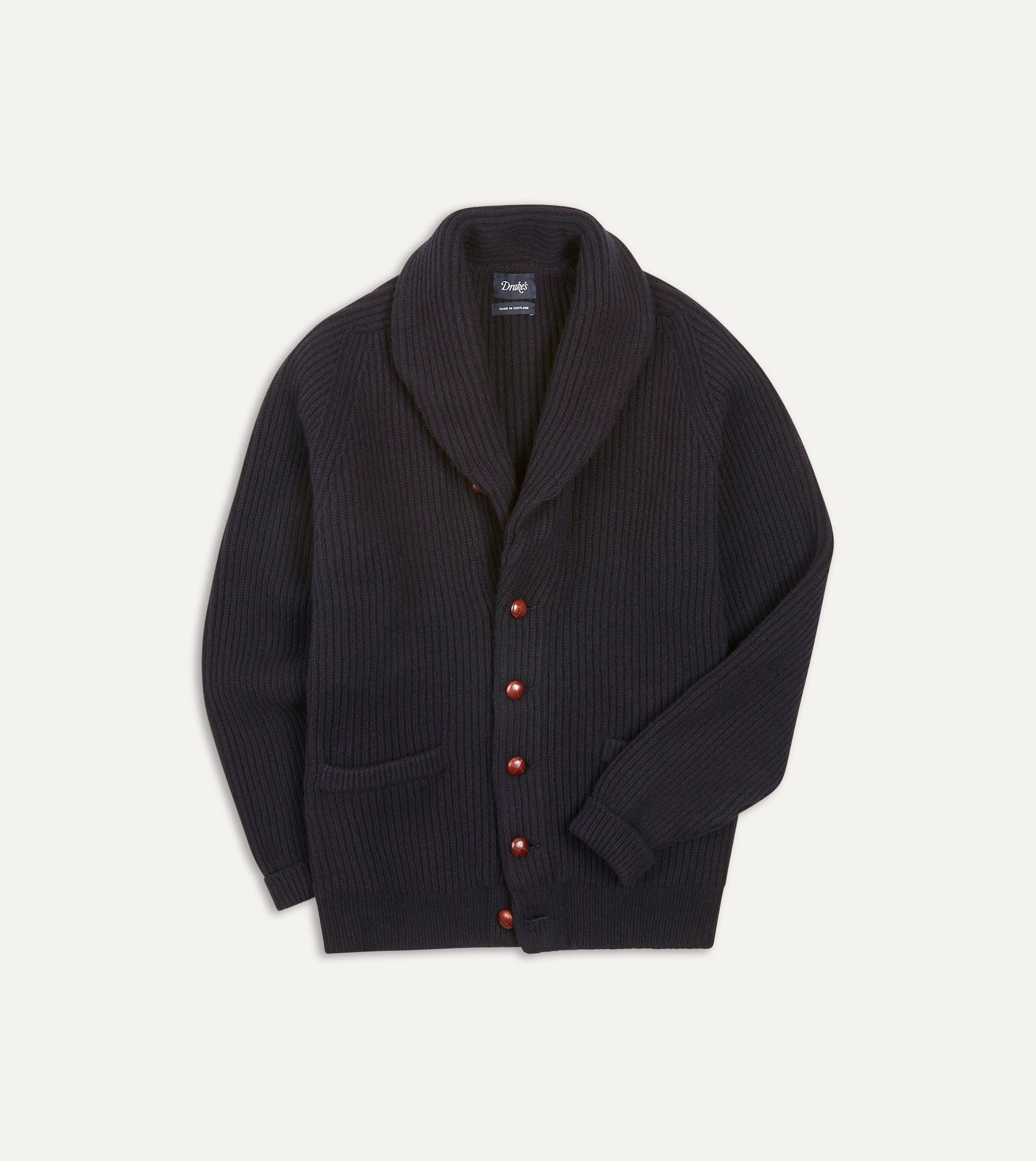 Lambswool Shawl Collar Cardigan