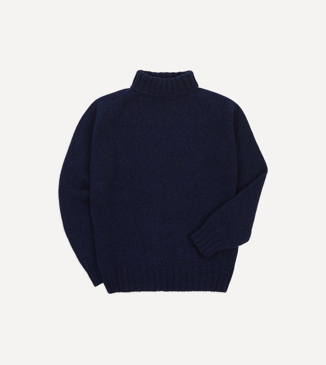 Lambswool Submariner Roll Neck Jumper