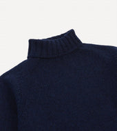 Lambswool Submariner Roll Neck Jumper