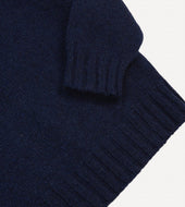 Lambswool Submariner Roll Neck Jumper