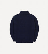 Lambswool Submariner Roll Neck Jumper