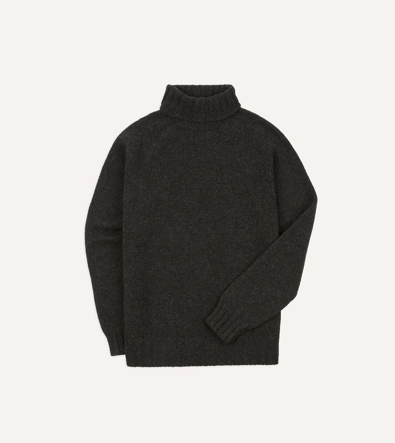 Lambswool Submariner Roll Neck Jumper