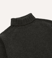 Lambswool Submariner Roll Neck Jumper