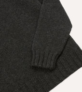 Lambswool Submariner Roll Neck Jumper