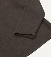Linen Cotton Mock Neck Jumper