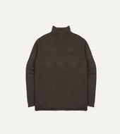 Linen Cotton Mock Neck Jumper