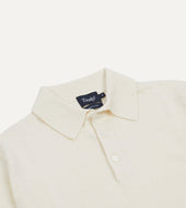 Knitted Linen Cotton Short Sleeve Polo Shirt