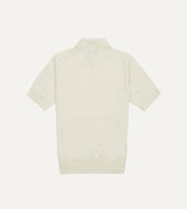 Knitted Linen Cotton Short Sleeve Polo Shirt
