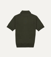Knitted Linen Cotton Short Sleeve Polo Shirt