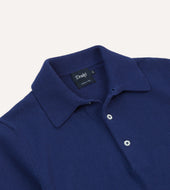 Knitted Crepe Cotton Short Sleeve Polo Shirt