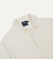 Knitted Crepe Cotton Short Sleeve Polo Shirt