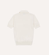 Knitted Crepe Cotton Short Sleeve Polo Shirt