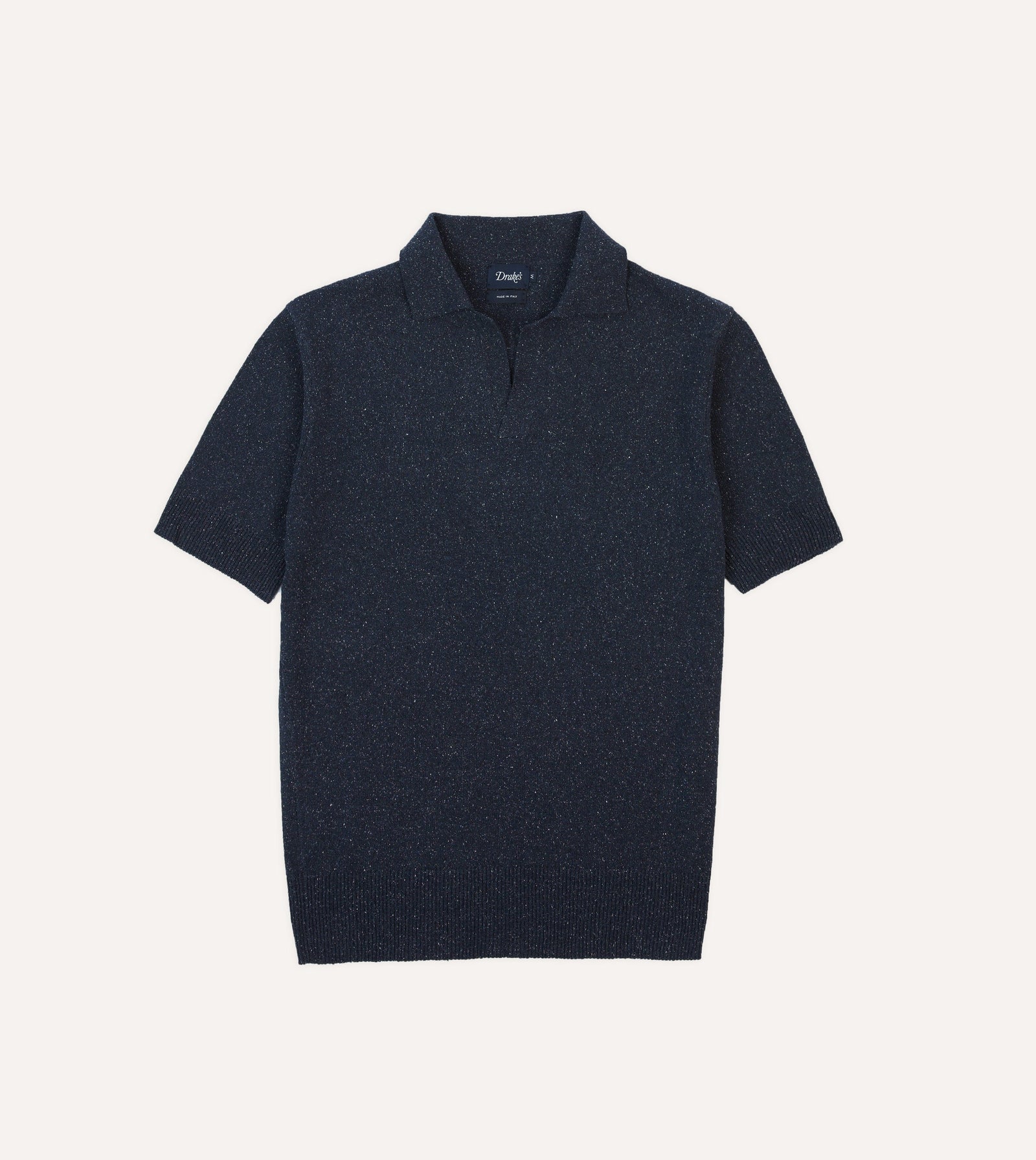Knitted Silk Short Sleeve Polo Shirt