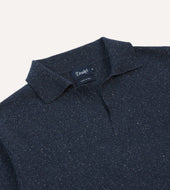 Knitted Silk Short Sleeve Polo Shirt
