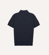 Knitted Silk Short Sleeve Polo Shirt