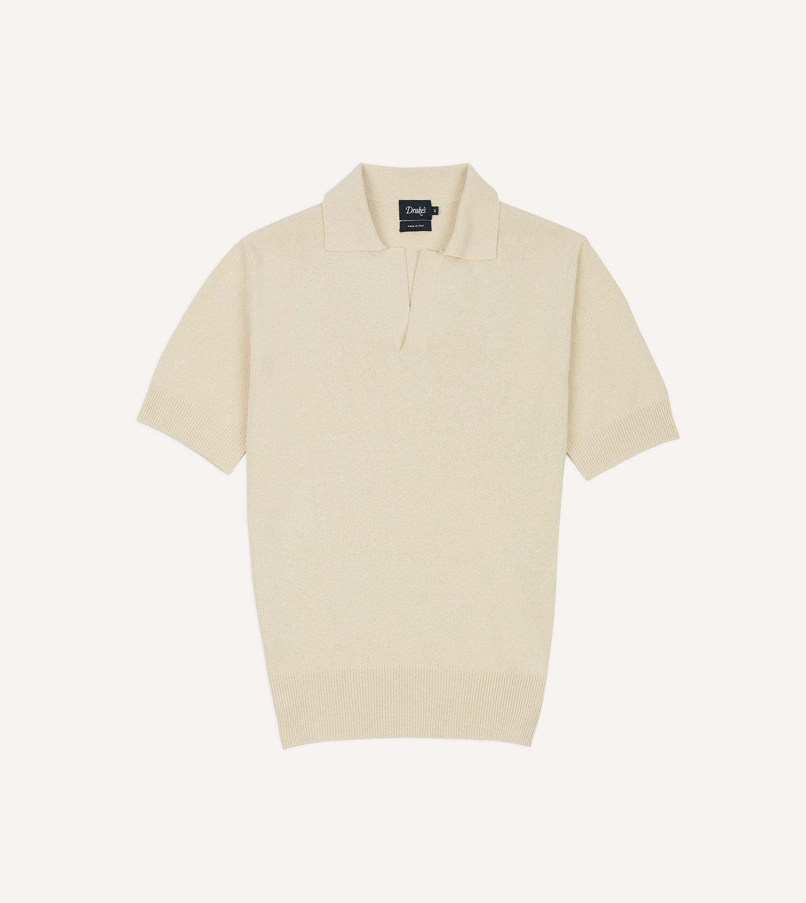 Knitted Silk Short Sleeve Polo Shirt