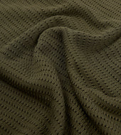 Waffle Knit Cotton Short Sleeve Polo Shirt