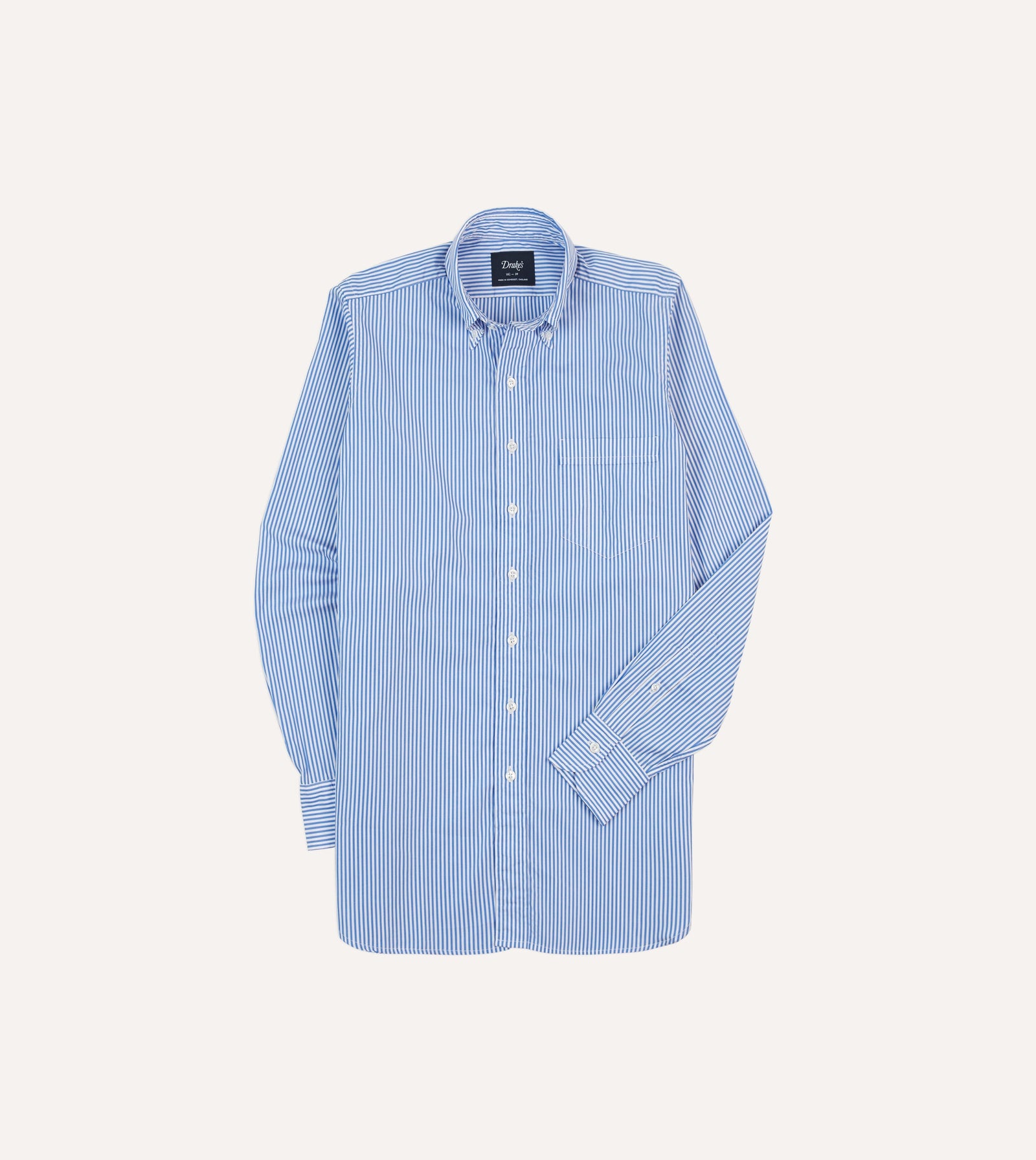 Bengal Stripe Cotton Poplin Button Down Shirt